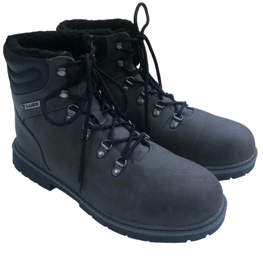 New LUGZ Hi fleece brown boots 11